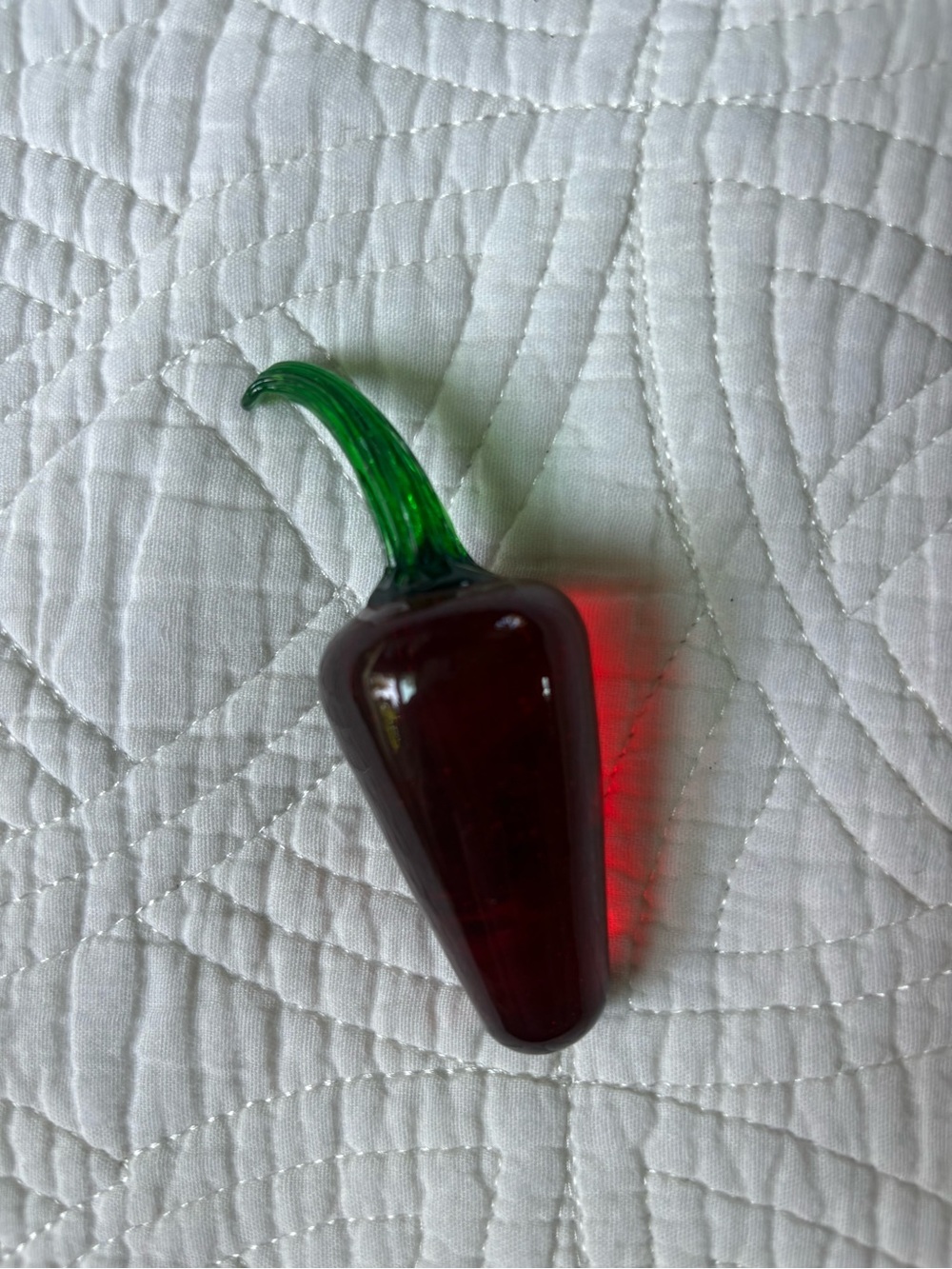 Vintage glass blown  chili pepper